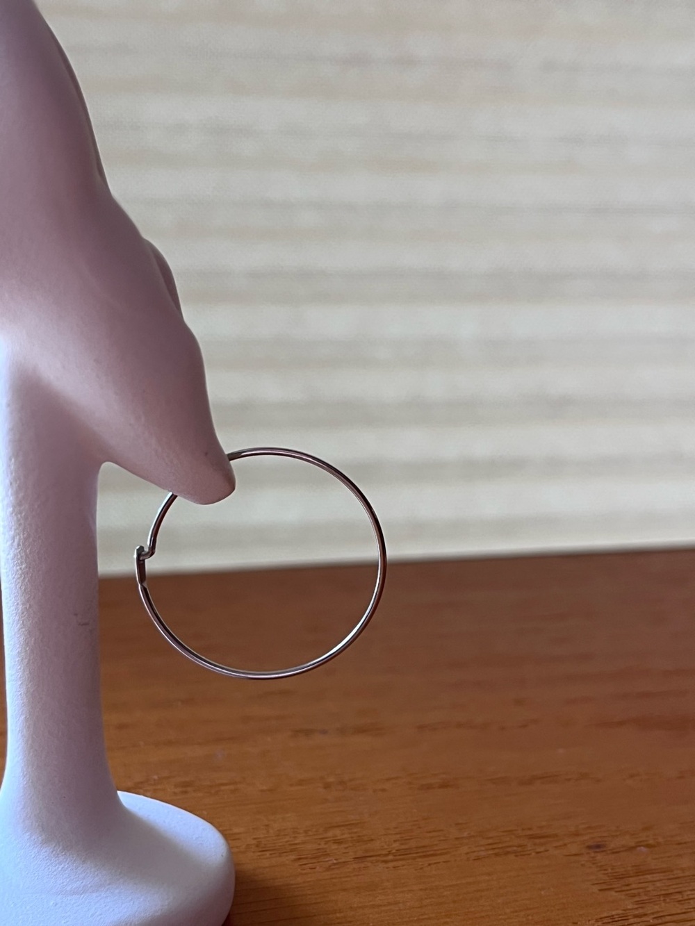 Silver Wire Hoops